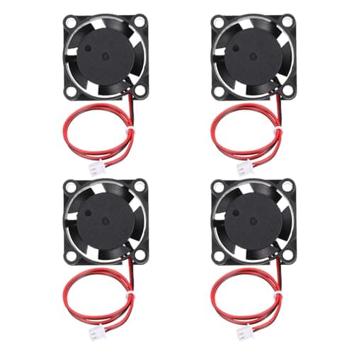 Image of sourcing map 4Pcs DC 5V 2510 3D Printer Cooling Fan, Mini Brushless Fan with A1-Type 2.54mm Positive Terminals Hydraulic Bearing 4000 RPM for Heat Sink Cooling
