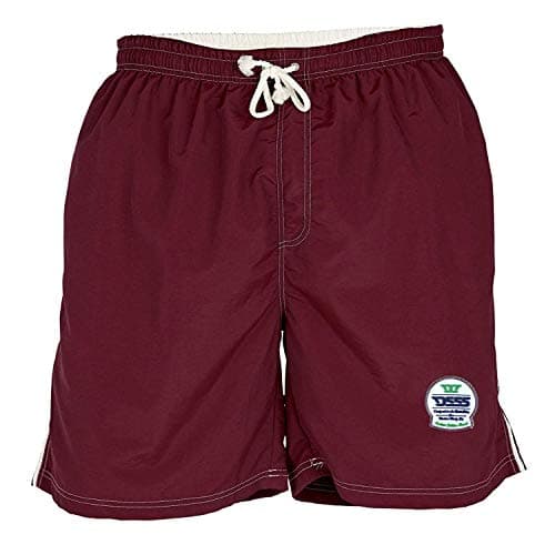 Image of D555 Yarrow- Full Length Swim Short in Burgundy in 5XL