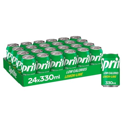 Image of Sprite Low calories Lemon -LimeDrink Can 330 ml (Pack of 24),