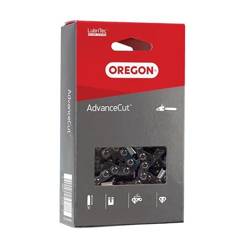 Image of Oregon Chainsaw Chain 3/8" LP Pitch, .050" (1.3 mm) Gauge for 12" (30cm) Bar, 45 Drive Links – Low-Kickback Replacement Saw Chain, Fits Bosch, Einhell, Echo, Makita and More