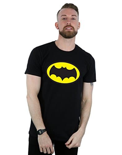 Image of DC Comics Men's Batman TV Series Logo T-Shirt Black Large
