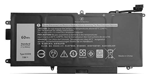 Image of ASKC 60Wh K5XWW Laptop Battery for Dell Latitude 7389 5289 E5289 7390 2-in-1 L3180 Series Notebook 6CYH6 71TG4 725KY N18GG J0PGR 7.6V 4-Cell