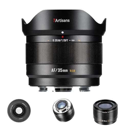 Image of 7artisans AF 35mm F1.8 for FX Mount camera lens,180g,Autofocus Face Recognition lens,Large Aperture APS-C Portable Shot lens for Fujifilm X-Mount X-H/T/T30/S/E/A-Serie, Fujifilm X-E2, Fujifilm X-T2