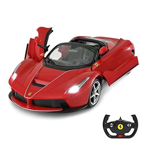 Image of RASTAR Ferrari Drifting RC Car, 1/14 Ferrari LaFerrari Aperta Remote Control Car - Convertible Top, Open Doors, Working Lights, Gifts for Kids Boys