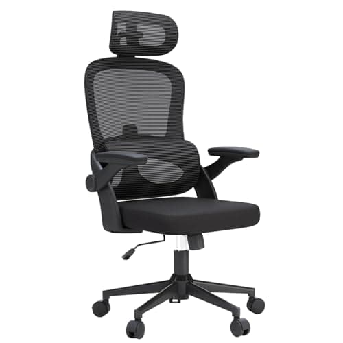 Image of SIHOO M102C Ergonomic Mesh Office Chair, High Back desk chair with 3D Armrests, Up&Down Lumbar Support, Swivel Computer Task Chair, Black