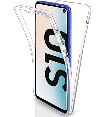 Image of Galaxy S10 Case, Ultra Thin 360 Case [Full Front and Back Protection] [Full clear-no dots] [double silicon] [Slim TPU] [S10 Front and Back Case] [Transparent] For Samsung Galaxy S10 (CLEAR)