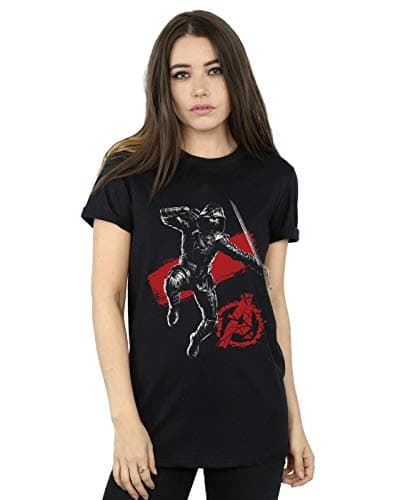 Image of Marvel Women's Avengers Endgame Mono Ronin Boyfriend Fit T-Shirt Black XXX-Large