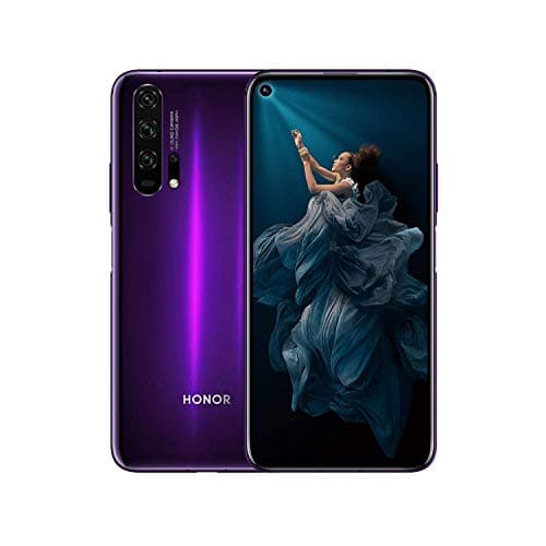 Image of HONOR 20 Pro Smartphone Dual-SIM, 8GB + 256GB 3D Curved Glass Mobile phone 48MP AI Quad Camera, Kirin 980 AI CPU, Android 9.0 Google Play & NFC, Bluetooth 5.0, Purple (Renewed)