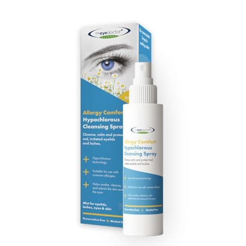 Image of The Eye Doctor Allergy Comfort Hypochlorous Cleansing Spray – Soothes Red, Itchy, Puffy Eyes – Hypoallergenic, Preservative-Free Mist for Allergy Relief – Safe for Kids & Contact Lens Wearers