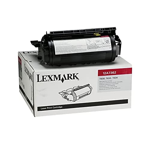 Image of Lexmark black laser toner cartridge T630 T630N VE T632 T632N T632DTN T632DTNF T632TN T634 T634TN T634N T634DTN T634DTNF 12A7362