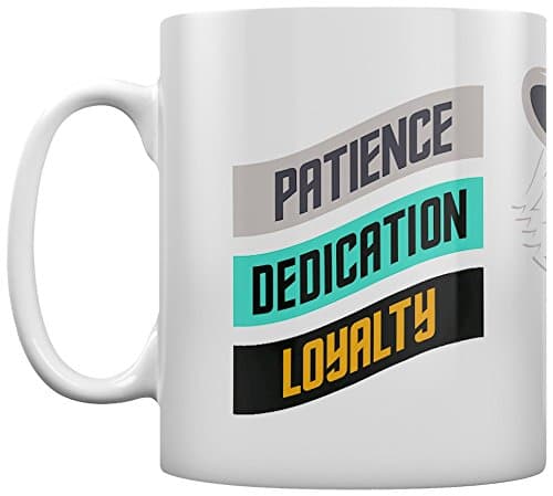 Image of Harry Potter Ceramic Mug with Hufflepuff Badger and Character Traits in Presentation Box - Official Merchandise
