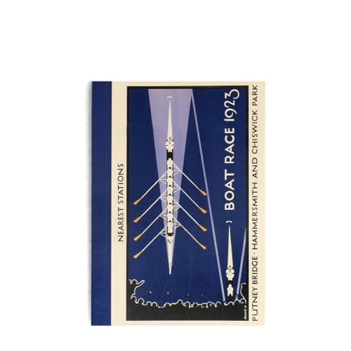 Image of Rex London A6 Lined Notebook - Tfl Vintage Poster: Boat Race