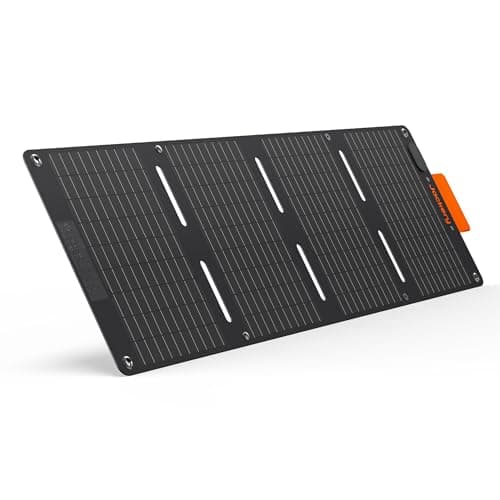 Image of Jackery SolarSaga 40 Mini Solar Panel, Portable Solar Panels with USB-C & USB-A Ports, Book-Sized Foldable Solar Charger for Phones, IP68 Waterproof Rated, for Hiking, Camping and Off-Grid Living