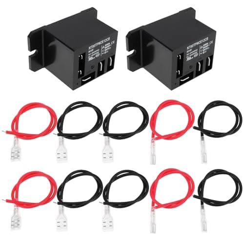 Image of ECSiNG 2PCS Power Relay NT90-DC12V-10X DC 12V Coil 30A SPDT 1NO 1NC 240VAC Mini Relay with Flange Mounting