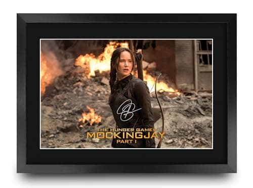 Image of HWC Trading The Hunger Games 3 The Mockingjay Part1 Scene 2 Gifts Printed Signed Autograph Picture for Movie Memorabilia Fans - A3 Framed
