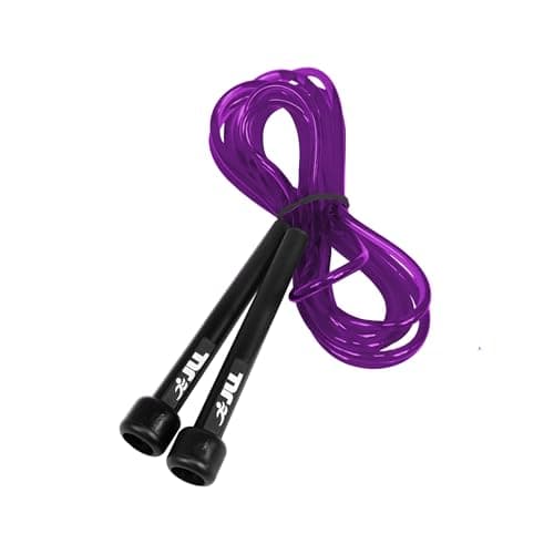 Image of JLL Skipping Rope for Adults & Kids, Adjustable Length Jump Rope, 3m /10ft Boxing Speed Rope for Cardio Training - Purple