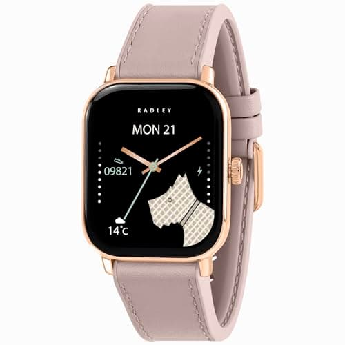 Image of RADLEY Series 56 Pink Silicone Strap Smart Watch