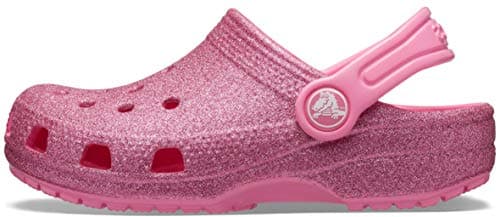 Image of Crocs Toddler Classic Glitter Clog 19-20 EU Flamingo, Flamingo, 4 UK Child