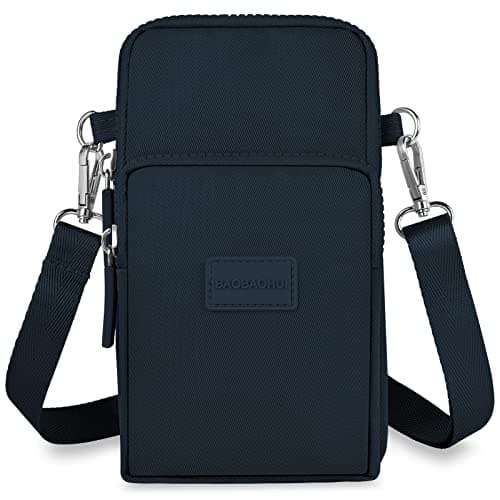 Image of Aucuu Crossbody Bags Small Mobile Phone Wallet Bags, Cell Phone Purse with Adjustable Long Shoulder Strap, Shoulder Bags Arm Bags Mini Lightweight for Women Lady(Blue)