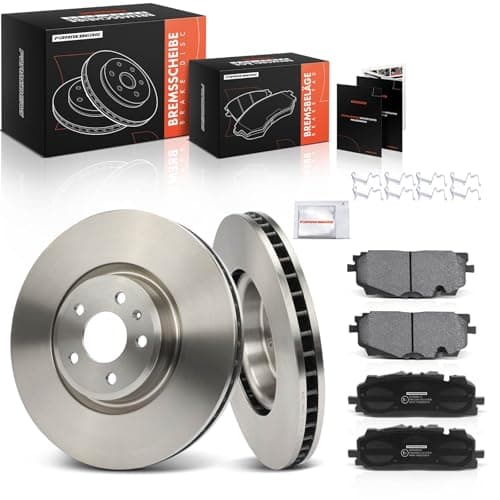 Image of Frankberg Brake Kit incl. 2x Brake Disc + 4x Brake Pad Front Compatible with A4 Avant 8W5 8WD Q7 4MB 4M.G 4MQ A6 Avant 4A5 A5 Sportback F5A F5F Replace# 4K0698151
