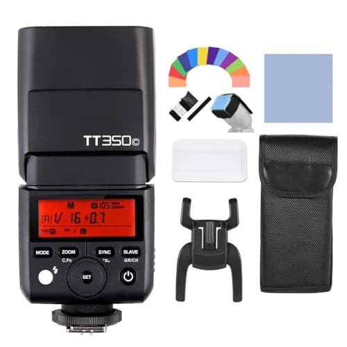 Image of Godox TT350C Flash 2.4G Wireless TTL Camera Flash Master & Slave Speedlite 1/8000s HSS for Canon 5D MarkIII 80D 7D 760D 60D 600D 30D 100D Cameras