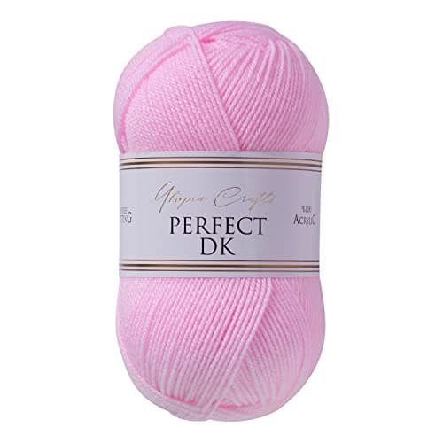 Image of Utopia Crafts DK Double Knitting Yarn 100g (1, Baby Pink)