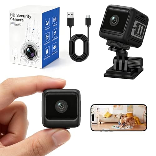 Image of SUMINGGO Hidden Camera 1080P HD Mini Spy Camera - Small Wireless Indoor Security Camera with 8-Hour Battery, Motion Detection, Night Vision | Nanny Cam, Home Camera, Office Surveillance