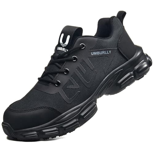 Image of Hogent Safety Trainers for Men Women - Lightweight Steel Toe Cap Trainers Breathable Safety Shoes Non Slip Puncture Proof Ideal for Construction Industrial Warehouse