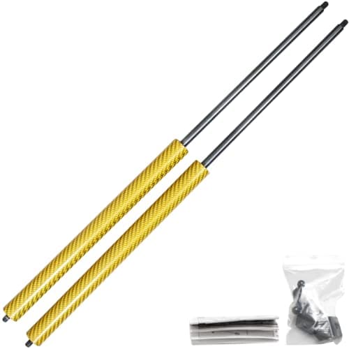Image of JINGLING Automatic Boot Struts for B3 (E90) Saloon for 3 (E92) Coupe 2007-2013 Rear Trunk Tailgate Gas Dampers Lift Supports (Yellow Carbon Fiber)