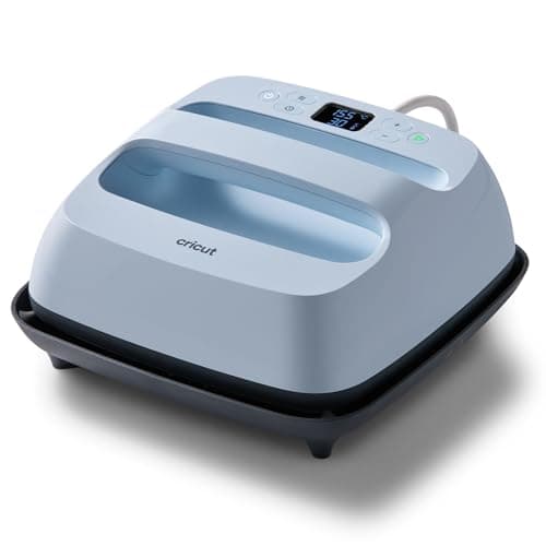 Image of Cricut EasyPress 3, 22.5x22.5cm(9"x9"). Heat Press for T-Shirts, Cushions and More. Use with Iron On Vinyl (HTV), Infusible Ink and Sublimation. Heat Plate Heats up to 205°C (400°F) - Zen Blue