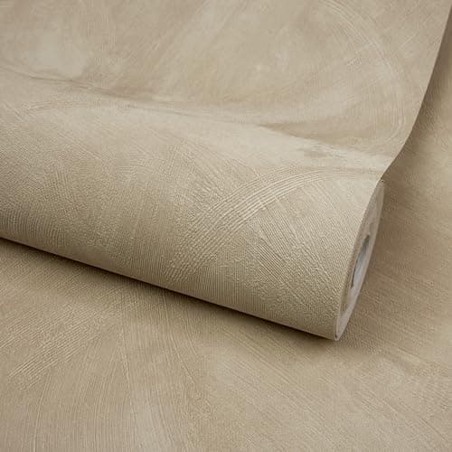 Image of Grandeco Serra Rustic Limewash Chalk Paint Distressed Plaster Effect Textured Wallpaper, Warm Plaster