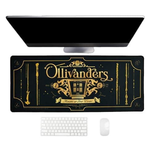 Image of Harry Potter Jumbo Desk Mat, Large Gaming Mouse Pad, Non-Slip Neoprene, 70 x 30 Centimetres - Ollivanders Wands