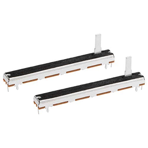 Image of sourcing map 2pcs Fader Variable Resistors Mixer 75mm Straight Slide Potentiometer B503 50K Ohm Linear Single Potentiometers for Dimming Tuning