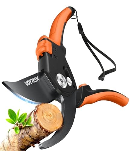 Image of VOTREK Bypass Secateurs for Small Hands with Continuously Adjustable Grip, SK5 Steel Blade & Sealed Spring–21.5cm Professional Pruning Shears for Rose, Branch, Plant, Garden Pruner Scissor Hedge Shear