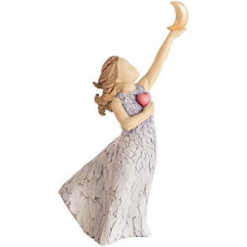 Image of More Than Words 9621 Loved To The Moon and Back Girl Figurine