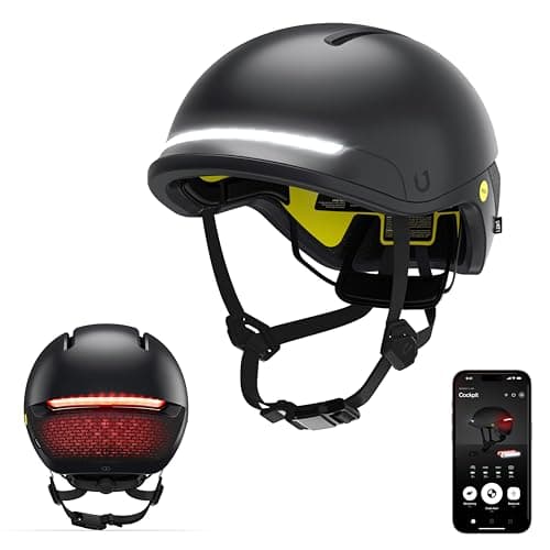 Image of FARO Smart Bike Helmet with MIPS & LED Lights | Urban Commuter Helmet with Turn Signals, Brake Light & Crash Detection | Waterproof Adult Cycling Helmet