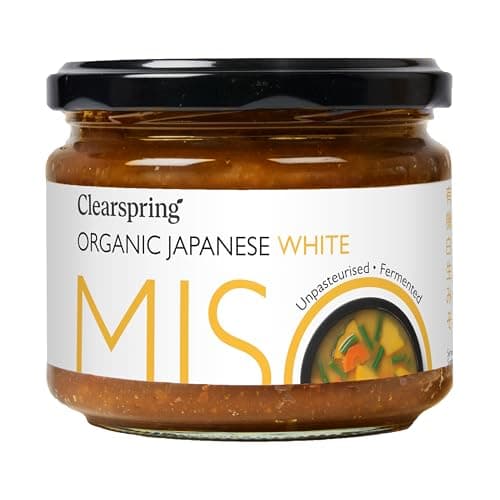 Image of Clearspring Organic Japanese White Miso Paste | 270g | Unpasteurised | Old Family Recipe | Nagano Prefecture | High Protein | Umami | No Artificial Ingredients | Vegan
