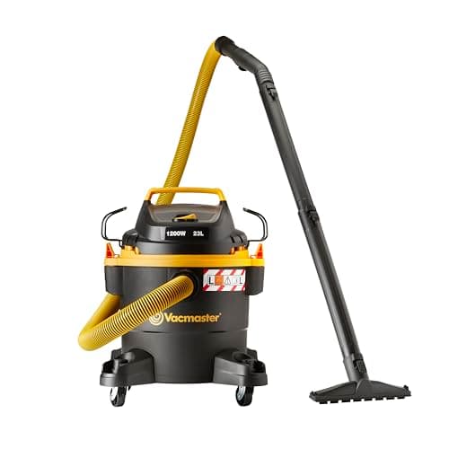 Image of Vacmaster WD L23 Wet and Dry Vacuum Cleaner, 23L. 240V L Class Dust Extractor with 1200W Motor, HEPA 13 Filter, SecureLock Accessories. Trade Grade Cleaning.