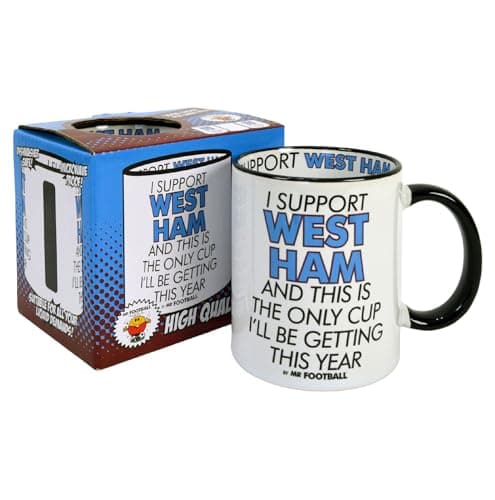 Image of I Support West Ham -Gift Boxed Mug Present idea for Hammers Fan Supporter