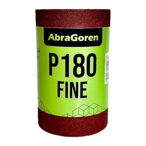 Image of Sandpaper Roll - Fine P180-11.5cm x 5m Sandpaper For Wood and Walls - Fine Sand Paper 180 grit