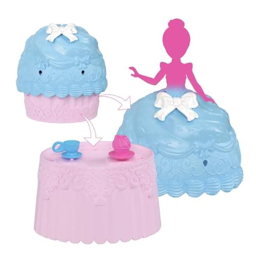 Image of Mattel Disney Princess Toys, Small Doll Cupcake Reveal with 5 Surprises Including Doll & 2 Tea Party Accessories, Inspired by Movies (Dolls May Vary)
