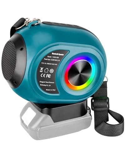 Image of Adisipsoarin Bluetooth Speaker for Makita 18v LXT Battery, HD Sound, TWS Pairing, Bluetooth 5.3, for Jobsites, Home, Party, Outdoor, Beach, Gift (Battery not included)
