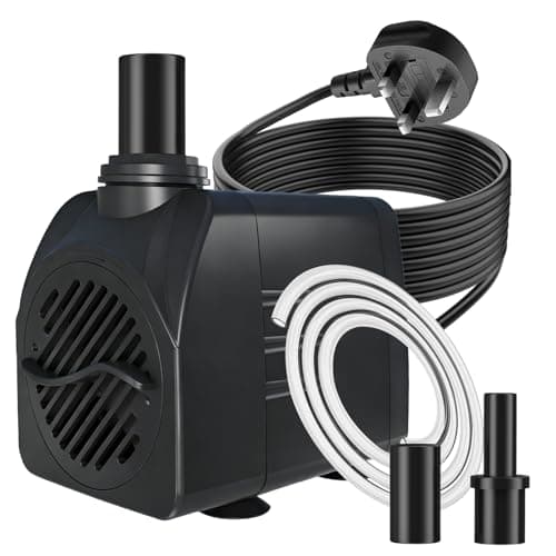 Image of SongLong 600L/H 10W Wire Length: 3m Submersible Water Pump - Ultra Quiet, 1.2M High Lift & Over Heating Protection for Water Features, Hydroponics, Fountains, Ponds
