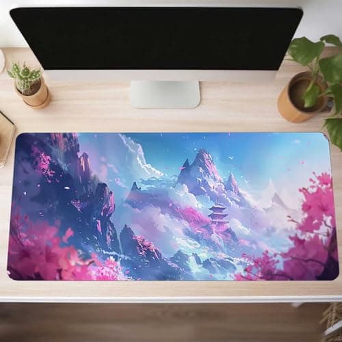 Image of Black Gaming Mouse Mat Turtle Large Mouse Pad 800x300x3 mm XXL Mousepad Desk Mat Improved Precision and Speed Rubber Base for Stable Grip on Smooth Surfaces Table Pad PjY175 7-S