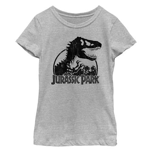 Image of Jurassic Park Girls' Big Bones T-Shirt, Athletic Heather, M
