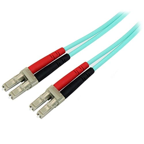 Image of StarTech.com 2m (6ft) LC/UPC to LC/UPC OM4 Multimode Fiber Optic Cable, 50/125µm LOMMF/VCSEL Zipcord Fiber, 100G Networks, Low Insertion Loss, LSZH Fiber Patch Cord (450FBLCLC2)