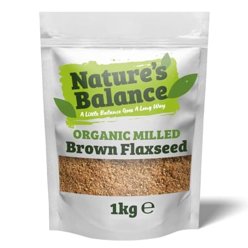 Image of Nature's Balance Organic Milled Flaxseed 1kg - Gluten Free High Fibre Ground Linseed Flax Seed Powder