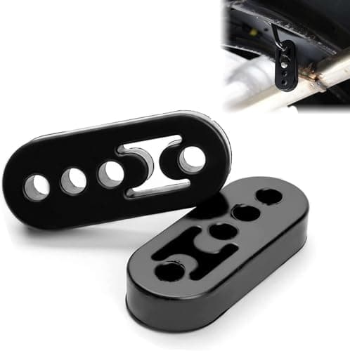 Image of Kettion Pack of 2 Car Exhaust Hangers, Rubber Exhaust Hanger, Car Rubber Exhaust Holder, Suitable for All Vehicles, Protect the Rear System of the Car