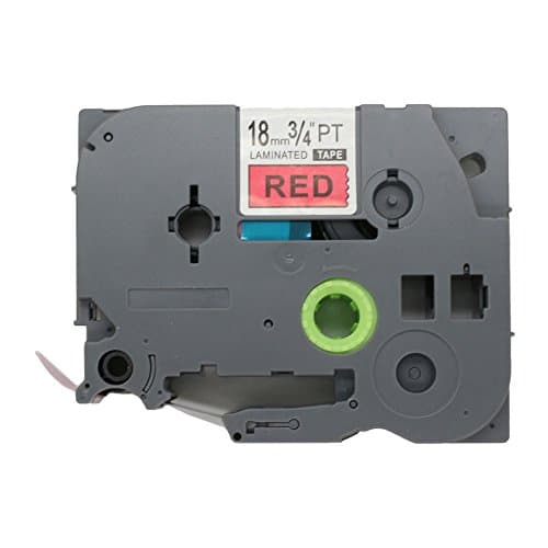 Image of BROVACS 1 Pack Black on Red Label Tape Compatible for Brother P-Touch TZ 441 TZe 441 18mm 3/4" OPA1144