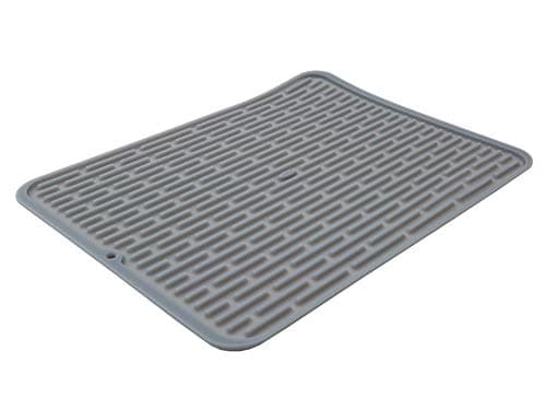 Image of OXO Silicone Drain Mat, Stainless-Steel, Grey, 32_x_42_cm